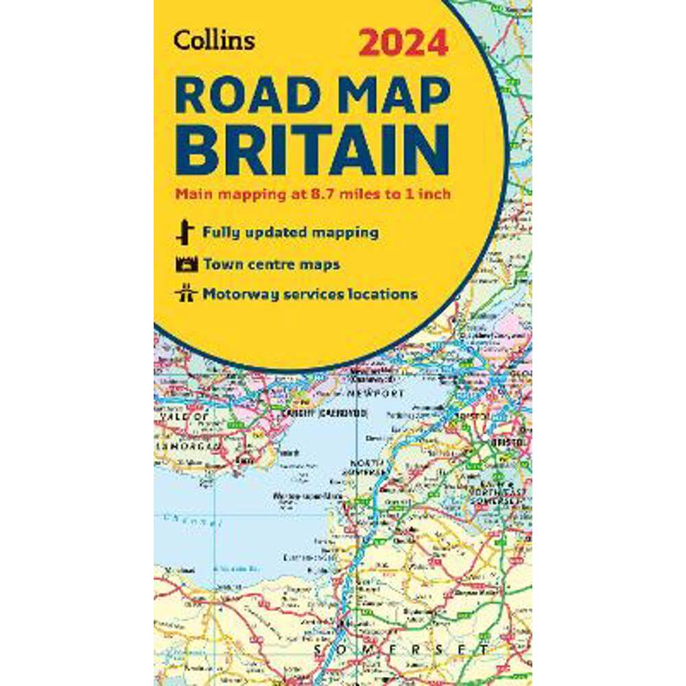 2024 Collins Road Map of Britain: Folded Road Map (Collins Road Atlas) - Collins Maps
